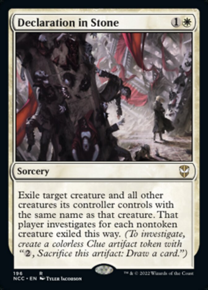Declaration in Stone [Streets of New Capenna Commander] Magic: The Gathering