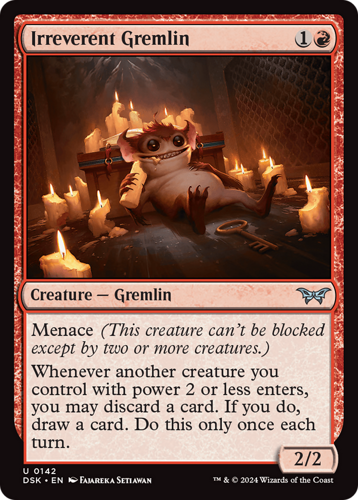 Irreverent Gremlin [Duskmourn: House of Horror] Magic: The Gathering