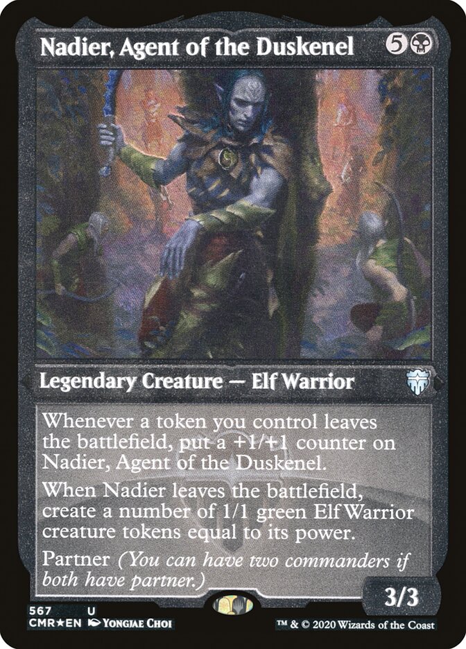 Nadier, Agent of the Duskenel (Etched) [Commander Legends] Magic: The Gathering