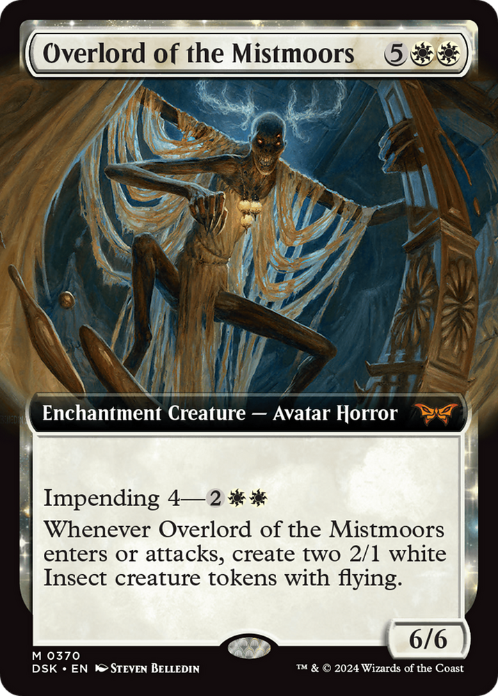 Overlord of the Mistmoors (Extended Art) [Duskmourn: House of Horror] Magic: The Gathering