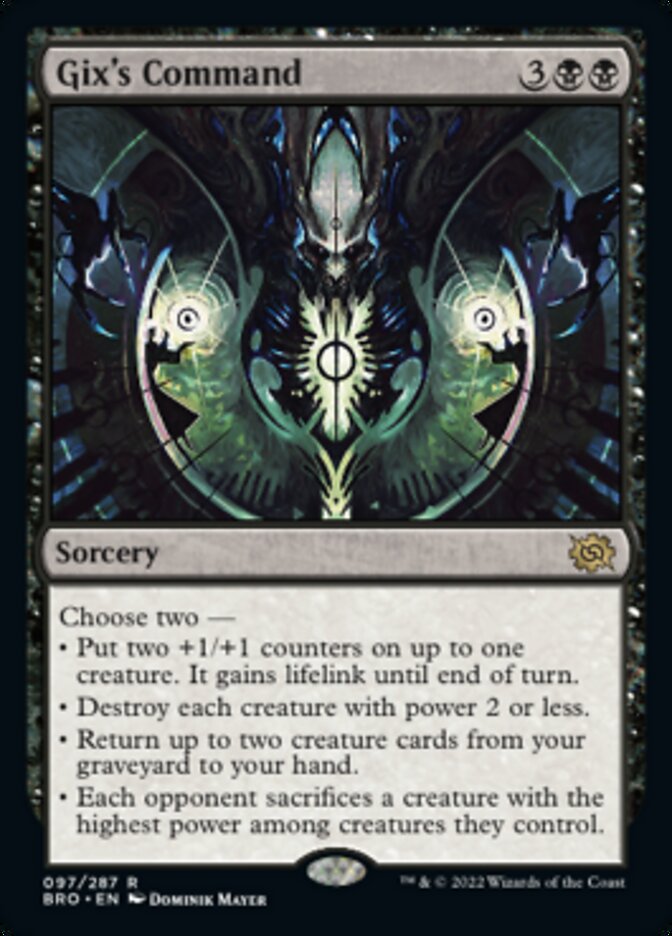 Gix's Command [The Brothers' War] Magic: The Gathering