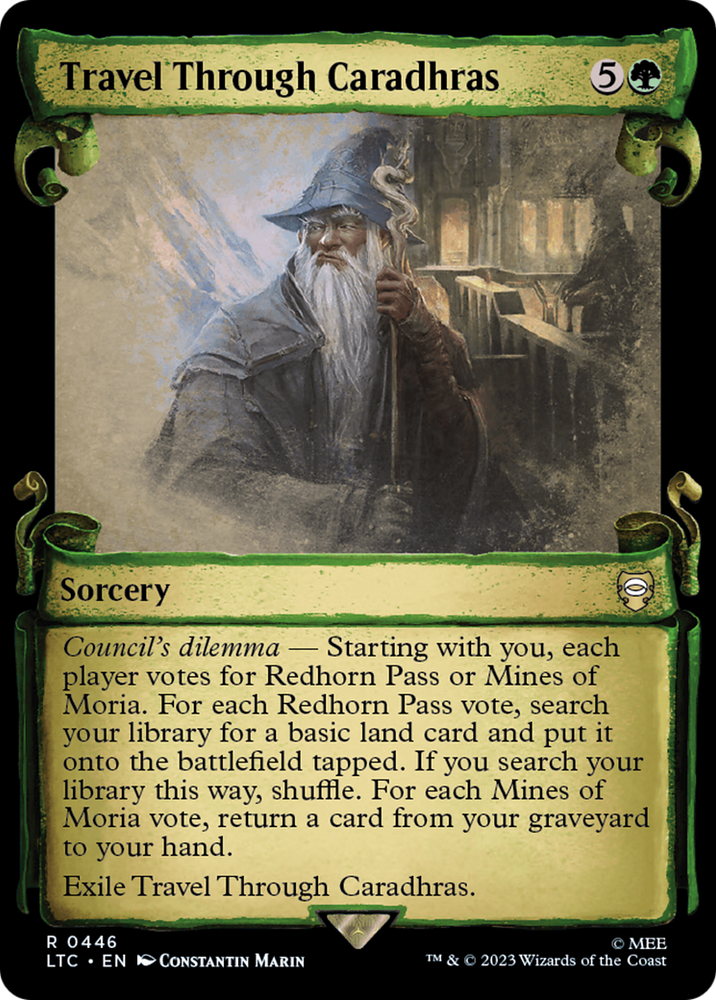 Travel Through Caradhras [The Lord of the Rings: Tales of Middle-Earth Commander Showcase Scrolls] Magic: The Gathering