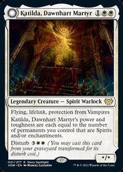 Katilda, Dawnhart Martyr // Katilda's Rising Dawn [Innistrad: Crimson Vow] Magic: The Gathering
