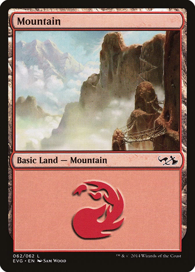 Mountain (62) (Elves vs. Goblins) [Duel Decks Anthology] Magic: The Gathering