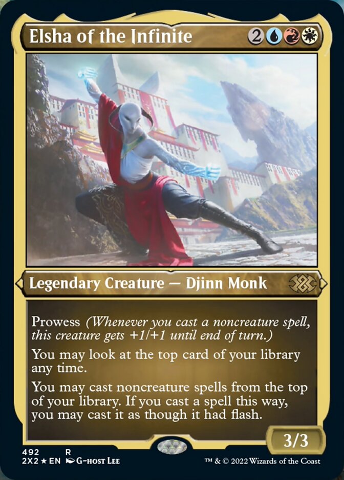 Elsha of the Infinite (Foil Etched) [Double Masters 2022] Magic: The Gathering