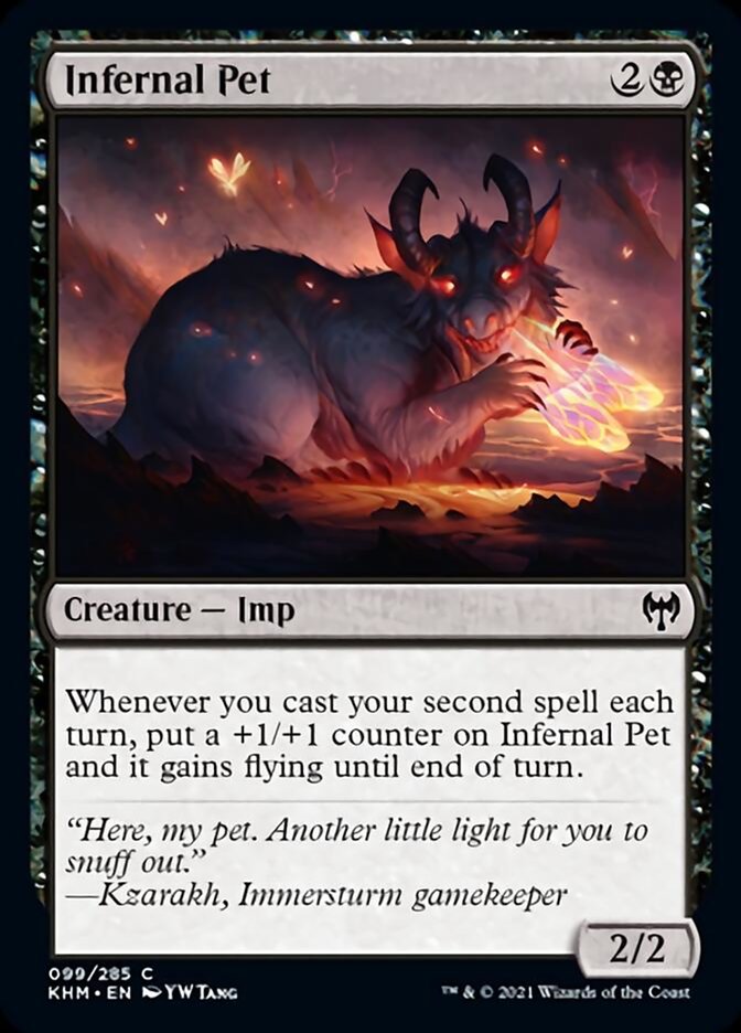 Infernal Pet [Kaldheim] Magic: The Gathering