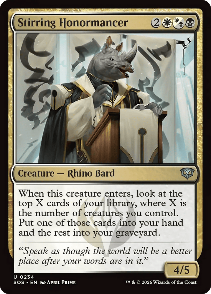 Stirring Honormancer [Secrets of Strixhaven]