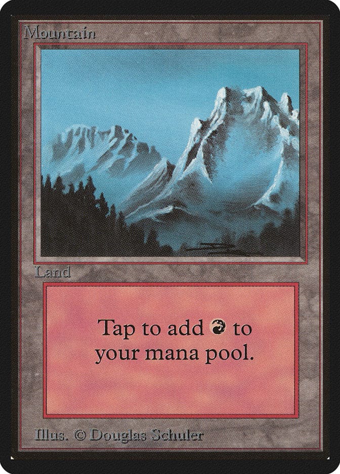 Mountain (298) [Beta Edition] Magic: The Gathering