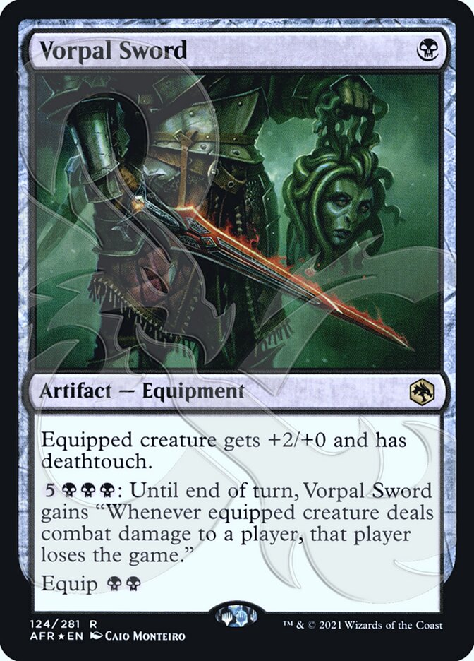 Vorpal Sword (Ampersand Promo) [Dungeons & Dragons: Adventures in the Forgotten Realms Promos] Magic: The Gathering