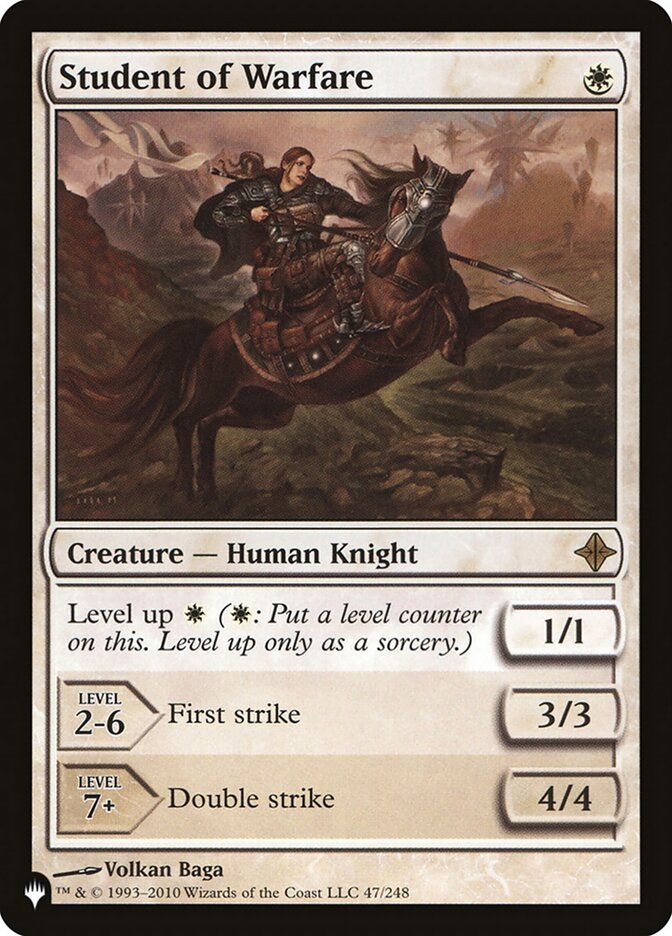 Student of Warfare [The List] Magic: The Gathering