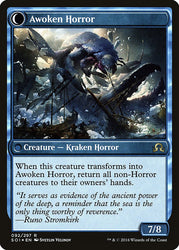 Thing in the Ice // Awoken Horror [Shadows over Innistrad Prerelease Promos] Magic: The Gathering