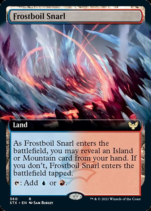 Frostboil Snarl (Extended Art) [Strixhaven: School of Mages] Magic: The Gathering
