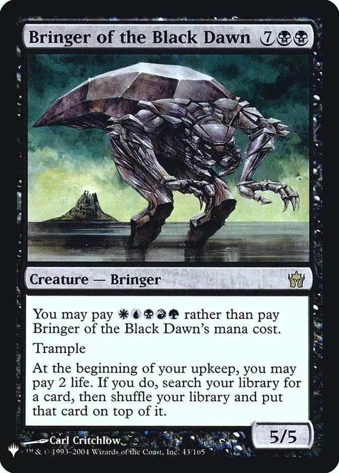 Bringer of the Black Dawn [Mystery Booster] Magic: The Gathering
