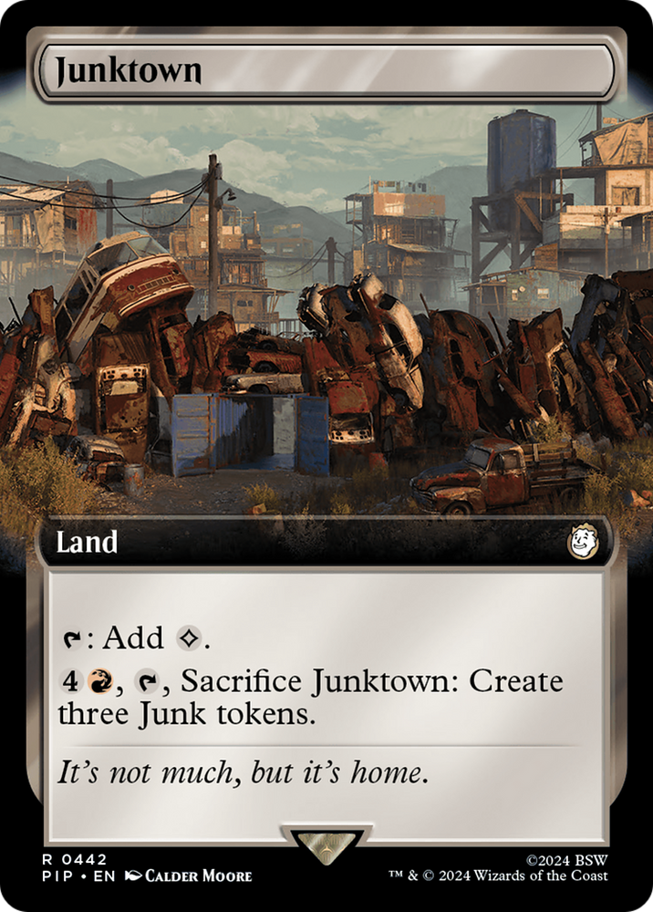 Junktown (Extended Art) [Fallout] Magic: The Gathering