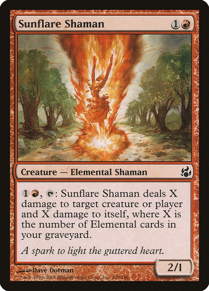 Sunflare Shaman [Morningtide] Magic: The Gathering
