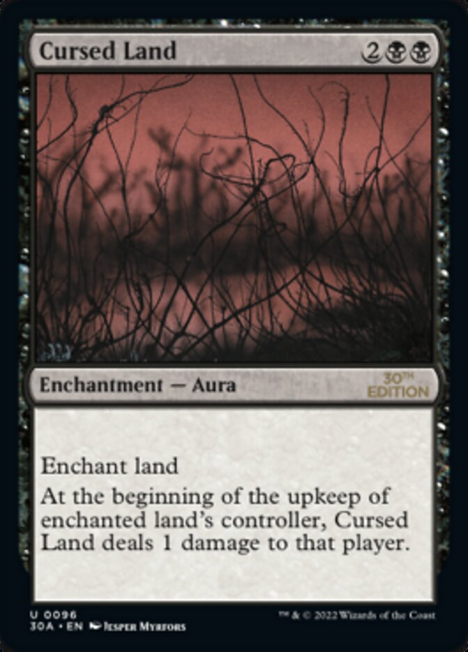 Cursed Land [30th Anniversary Edition] Magic: The Gathering