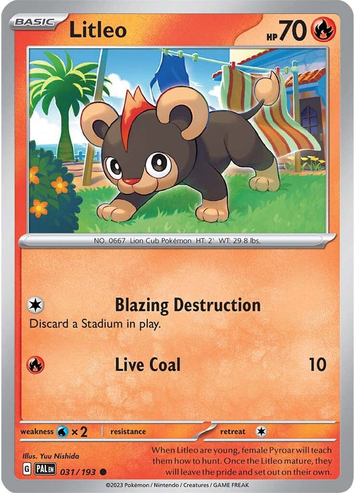 Litleo (031/193) [Scarlet & Violet: Paldea Evolved] Pokémon