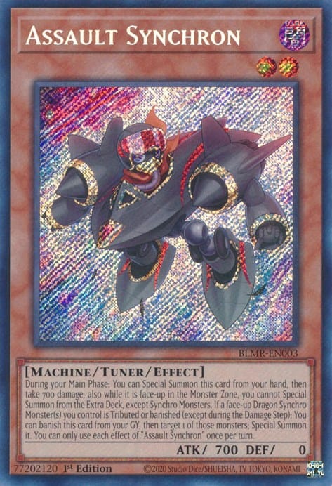 Assault Synchron [BLMR-EN003] Secret Rare - Yugioh Cards For Your TCG Needs!