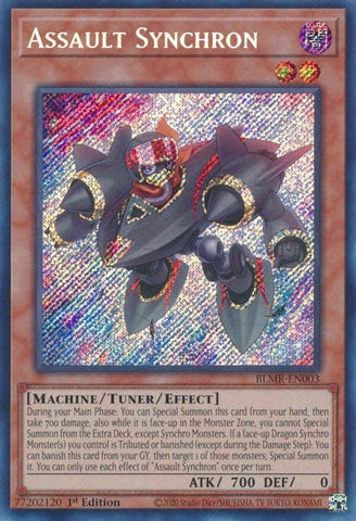 Assault Synchron [BLMR-EN003] Secret Rare - Yugioh Cards For Your TCG Needs!