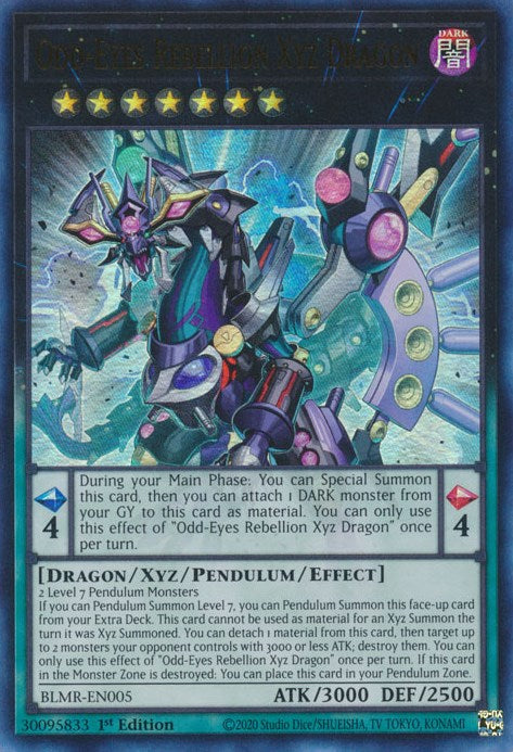 Odd-Eyes Rebellion Xyz Dragon [BLMR-EN005] Ultra Rare - Yugioh Cards For Your TCG Needs!