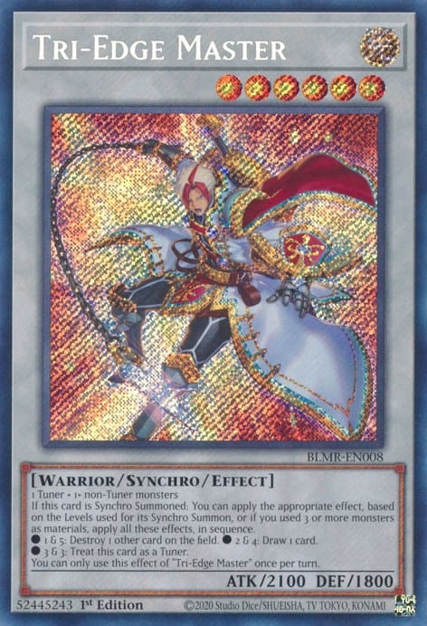 Tri-Edge Master [BLMR-EN008] Secret Rare - Yugioh Cards For Your TCG Needs!
