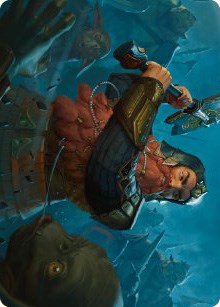 Gimli, Counter of Kills Art Card (10/81) [The Lord of the Rings: Tales of Middle-earth Art Series] Magic: The Gathering