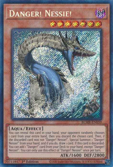 Danger! Nessie! [BLMR-EN059] Secret Rare - Yugioh Cards For Your TCG Needs!