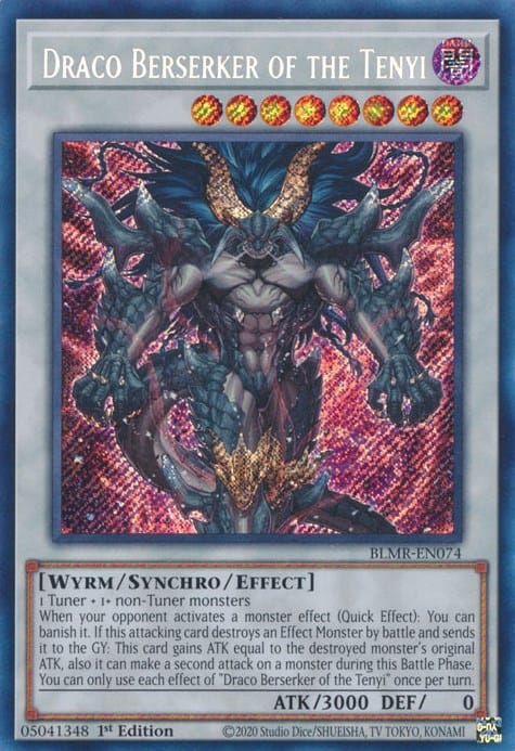 Draco Berserker of the Tenyi [BLMR-EN074] Secret Rare - Yugioh Cards For Your TCG Needs!