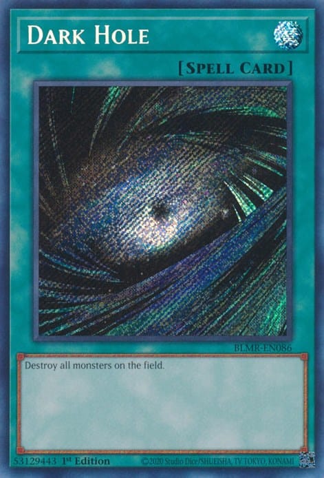 Dark Hole [BLMR-EN086] Secret Rare - Yugioh Cards For Your TCG Needs!