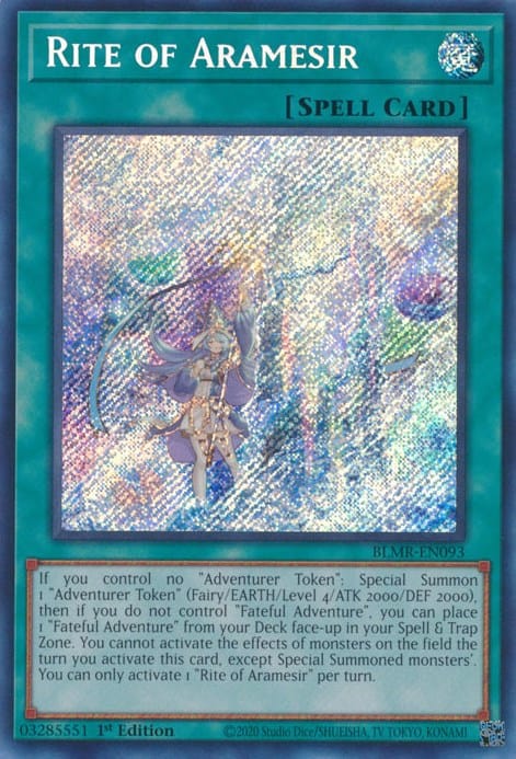 Rite of Aramesir [BLMR-EN093] Secret Rare - Yugioh Cards For Your TCG Needs!