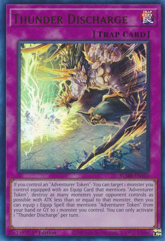 Thunder Discharge [BLMR-EN101] Ultra Rare - Yugioh Cards For Your TCG Needs!