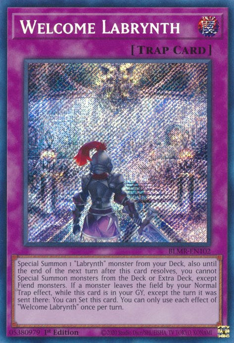 Welcome Labrynth [BLMR-EN102] Secret Rare - Yugioh Cards For Your TCG Needs!