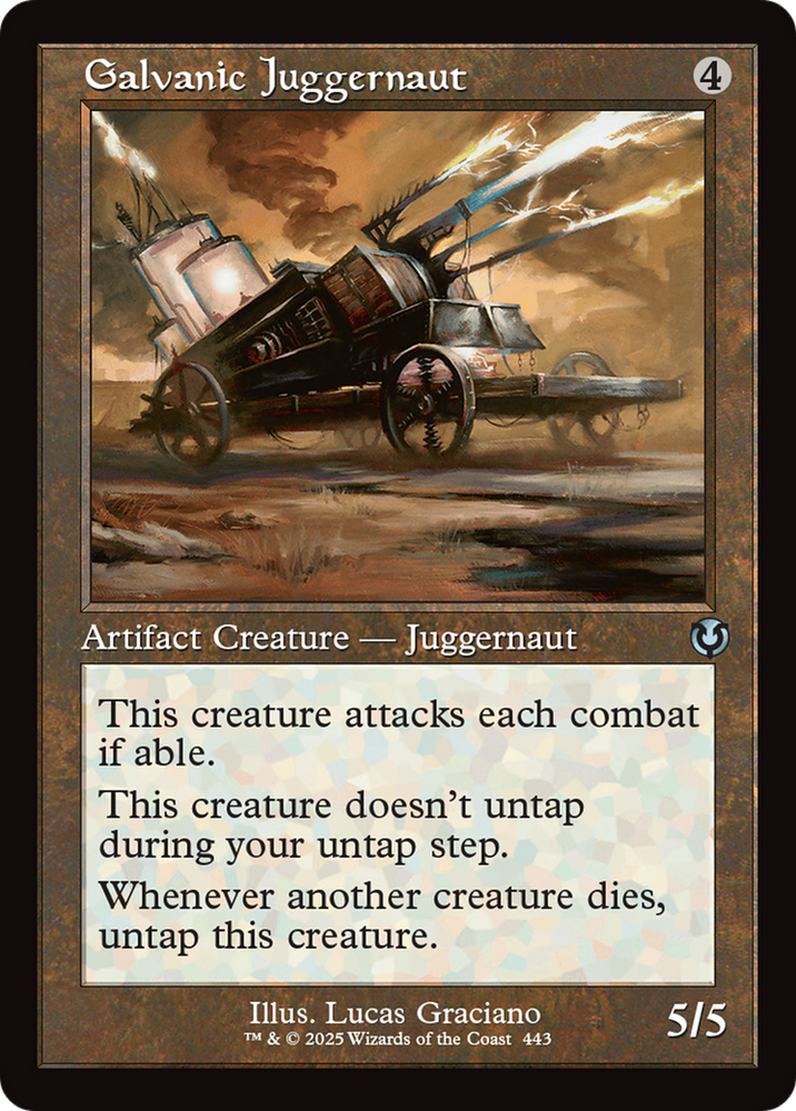 Galvanic Juggernaut (Retro Frame) [Innistrad Remastered] Magic: The Gathering