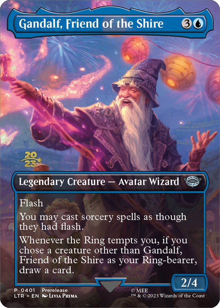 Gandalf, Friend of the Shire [The Lord of the Rings: Tales of Middle-Earth Prerelease Promos] Magic: The Gathering