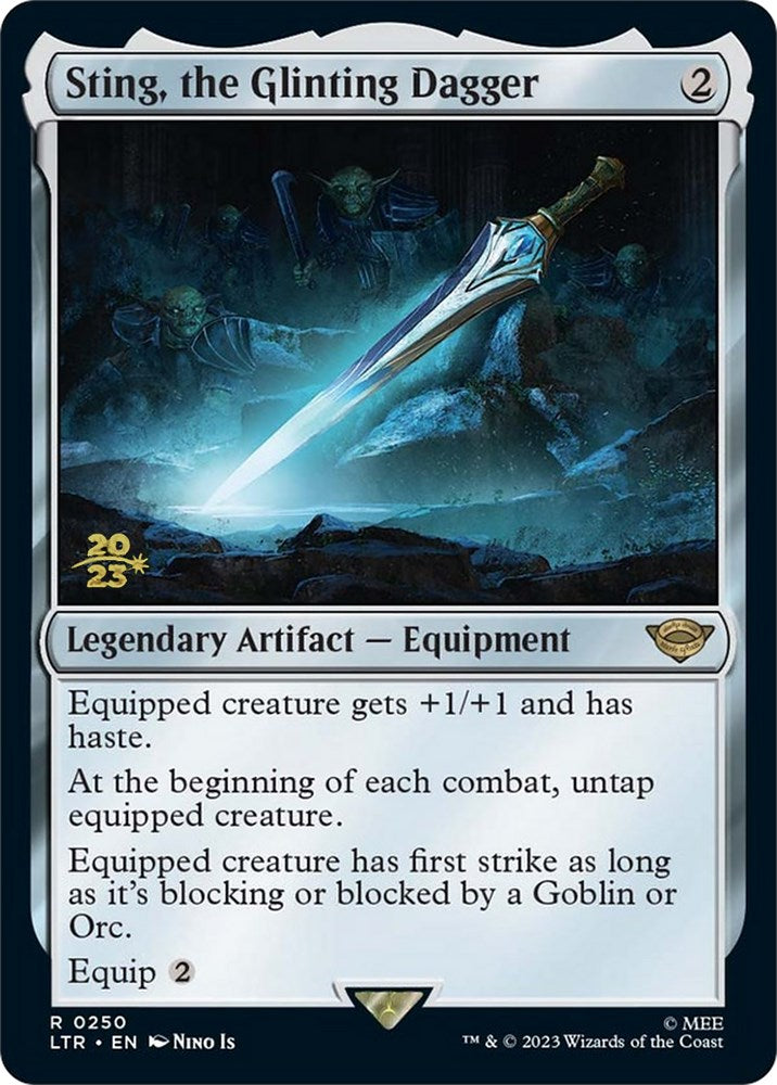 Sting, the Glinting Dagger [The Lord of the Rings: Tales of Middle-Earth Prerelease Promos] Magic: The Gathering