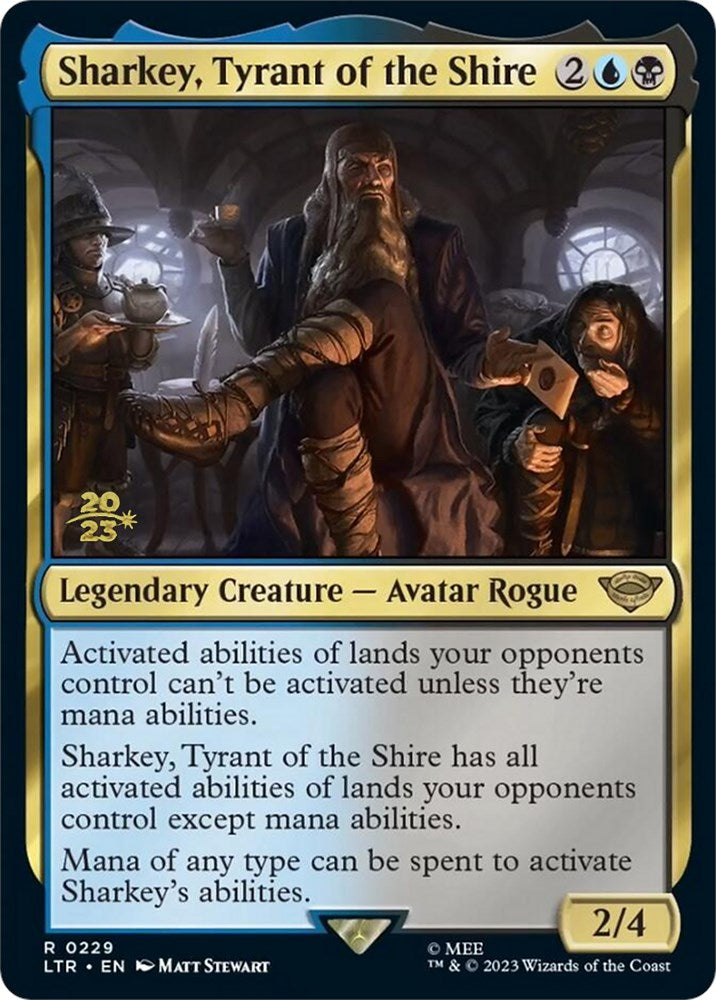 Sharkey, Tyrant of the Shire [The Lord of the Rings: Tales of Middle-Earth Prerelease Promos] Magic: The Gathering
