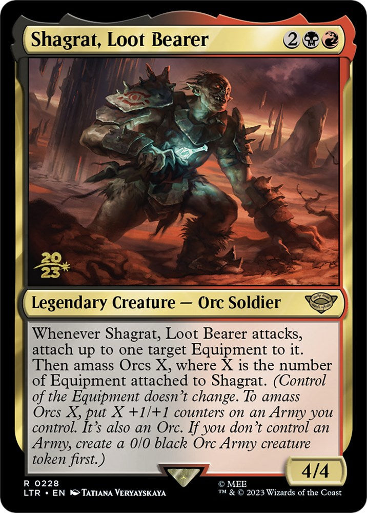 Shagrat, Loot Bearer [The Lord of the Rings: Tales of Middle-Earth Prerelease Promos] Magic: The Gathering