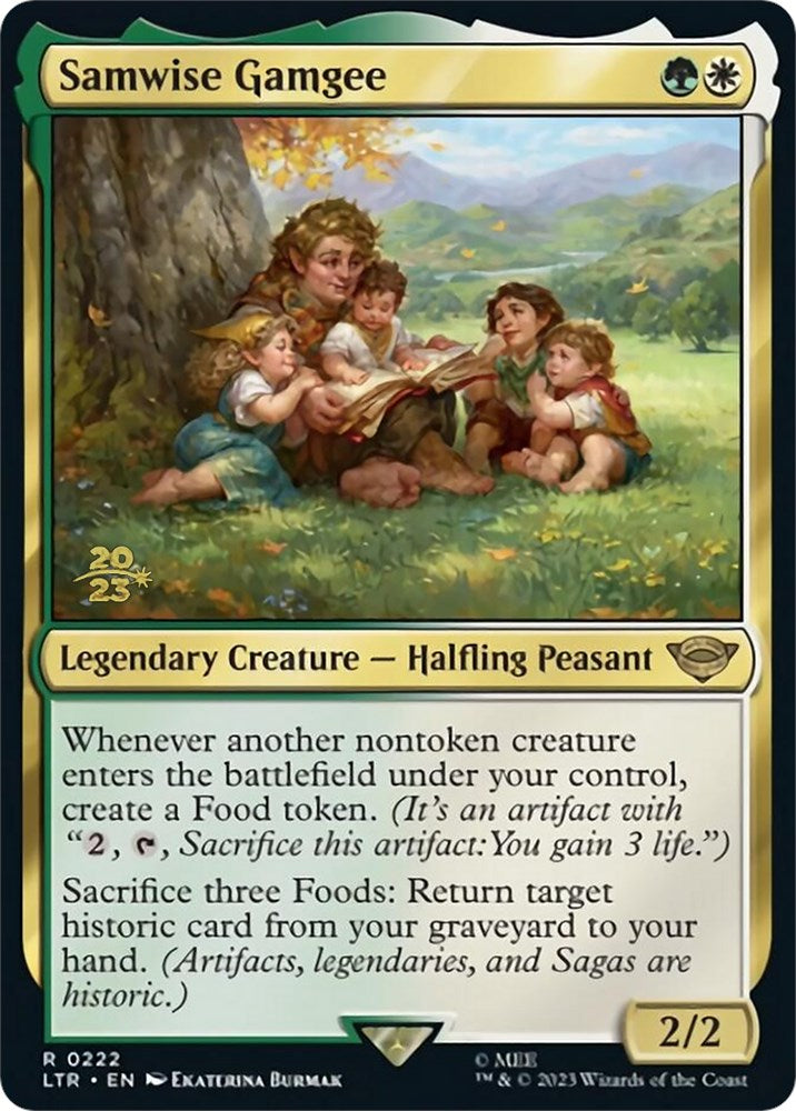 Samwise Gamgee [The Lord of the Rings: Tales of Middle-Earth Prerelease Promos] Magic: The Gathering