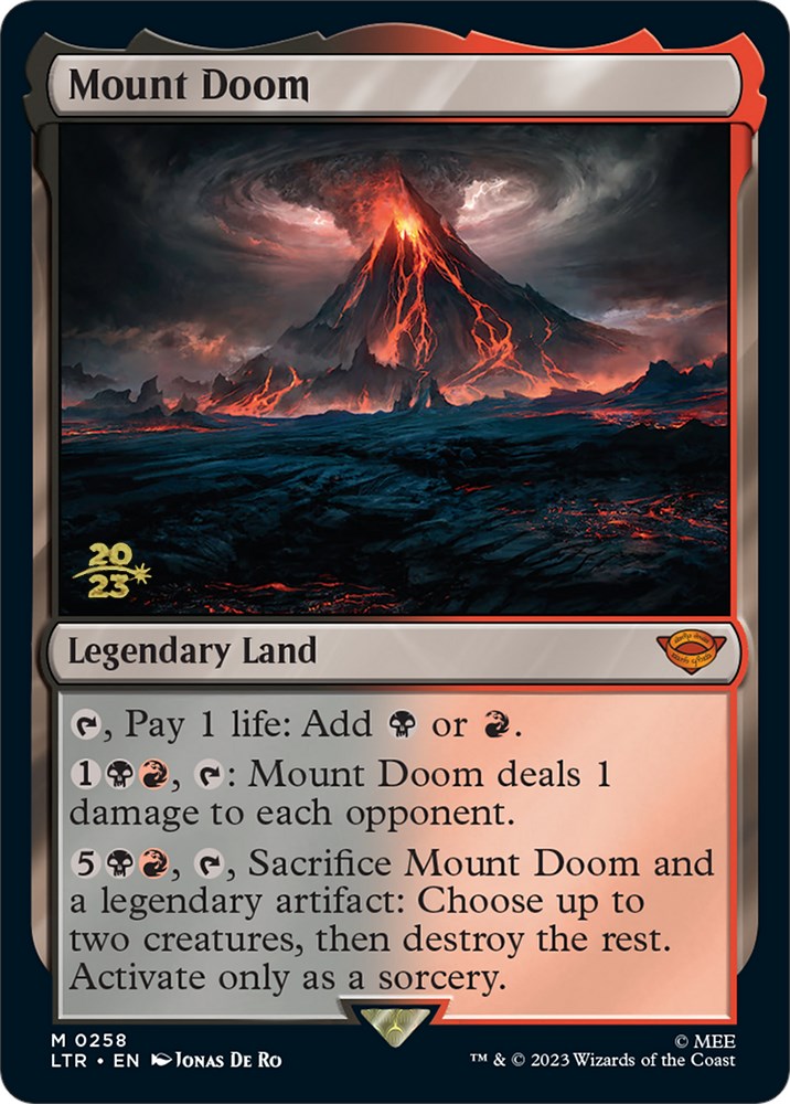 Mount Doom [The Lord of the Rings: Tales of Middle-Earth Prerelease Promos] Magic: The Gathering