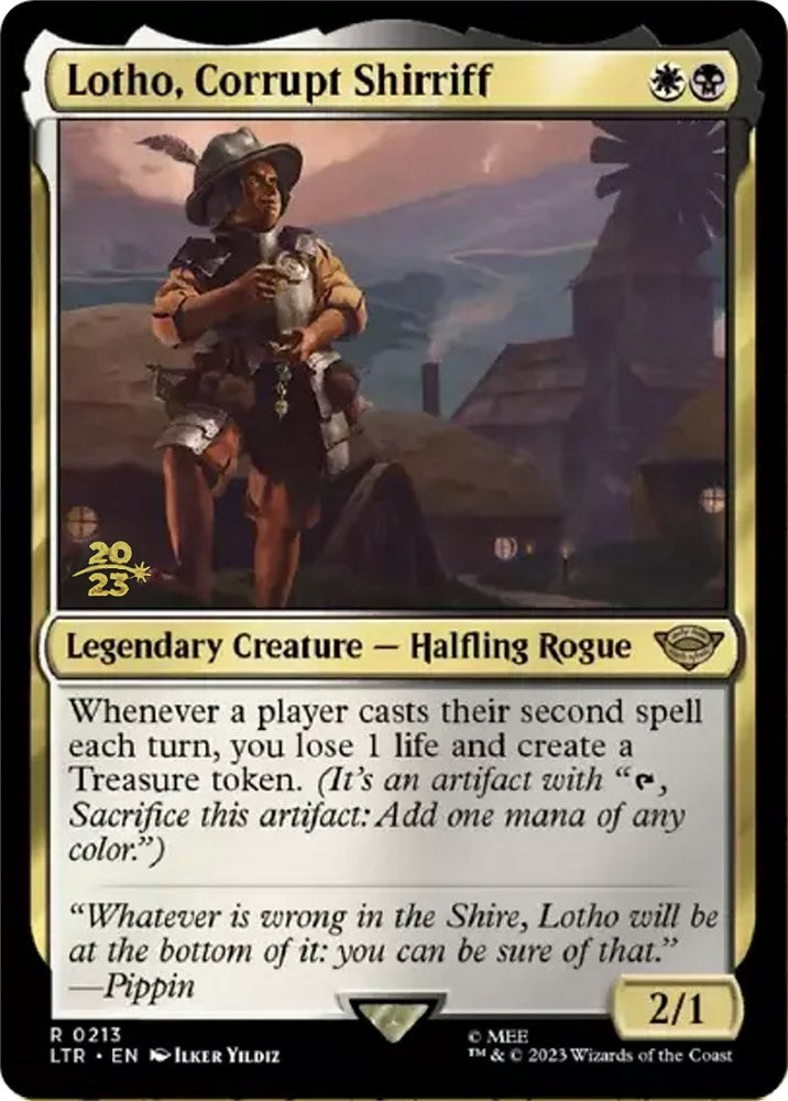 Lotho, Corrupt Shirriff [The Lord of the Rings: Tales of Middle-Earth Prerelease Promos] Magic: The Gathering