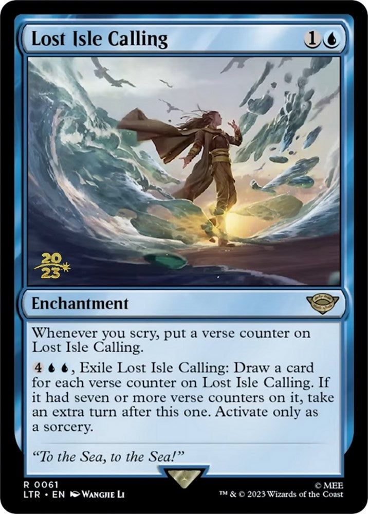 Lost Isle Calling [The Lord of the Rings: Tales of Middle-Earth Prerelease Promos] Magic: The Gathering