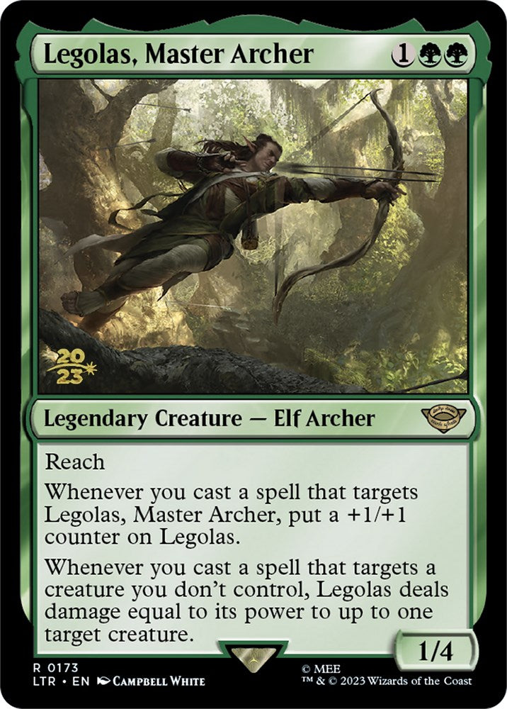 Legolas, Master Archer [The Lord of the Rings: Tales of Middle-Earth Prerelease Promos] Magic: The Gathering