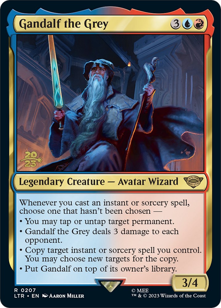 Gandalf the Grey [The Lord of the Rings: Tales of Middle-Earth Prerelease Promos] Magic: The Gathering