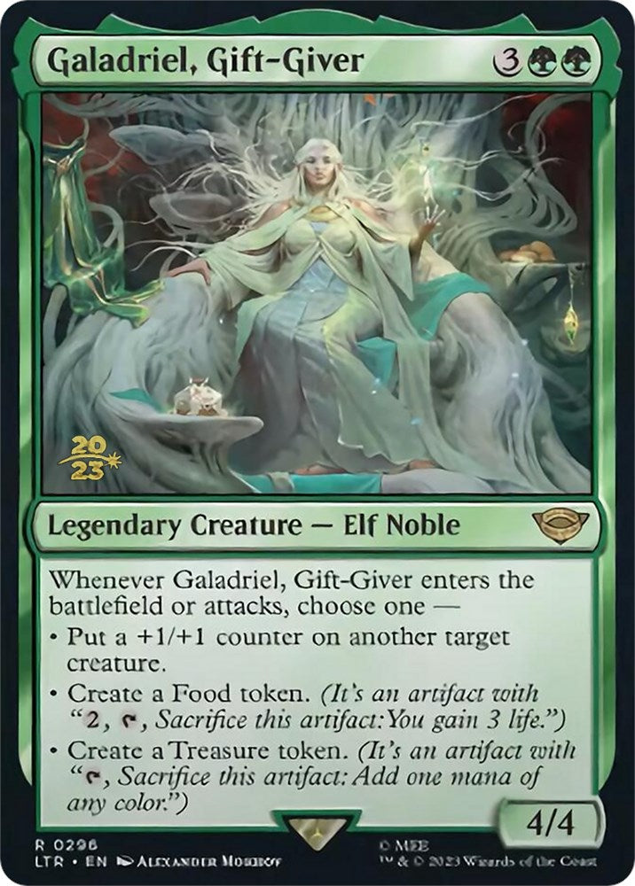 Galadriel, Gift-Giver [The Lord of the Rings: Tales of Middle-Earth Prerelease Promos] Magic: The Gathering