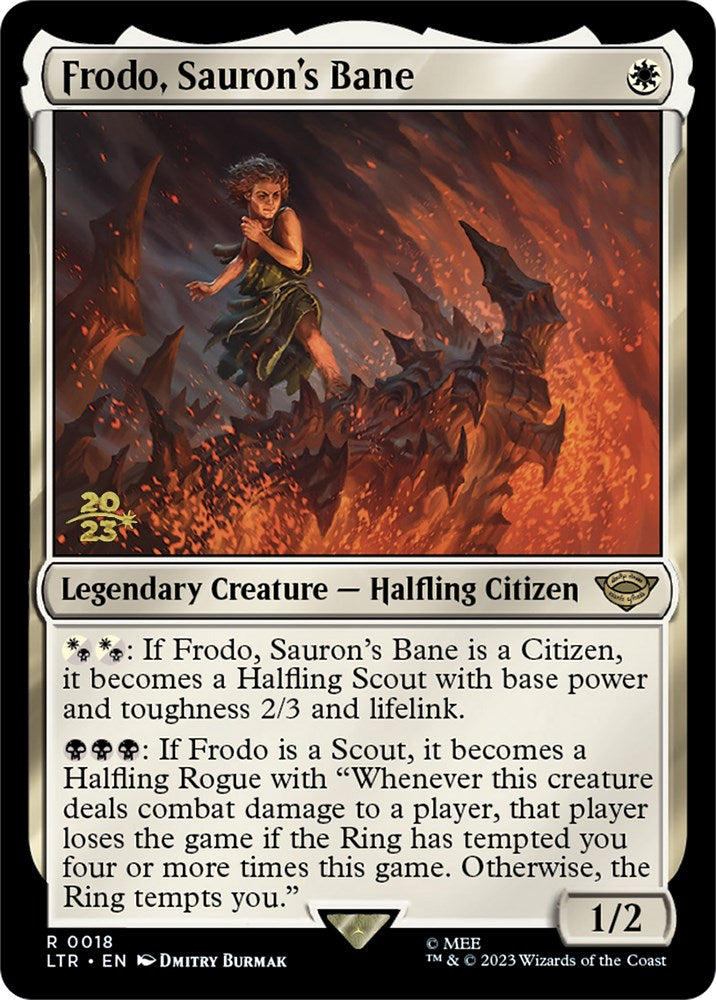 Frodo, Sauron's Bane [The Lord of the Rings: Tales of Middle-Earth Prerelease Promos] Magic: The Gathering