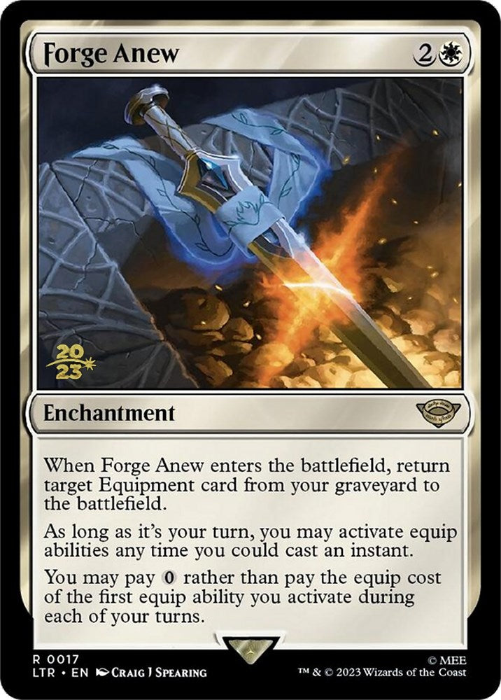 Forge Anew [The Lord of the Rings: Tales of Middle-Earth Prerelease Promos] Magic: The Gathering