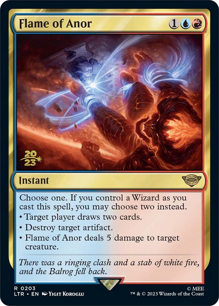 Flame of Anor [The Lord of the Rings: Tales of Middle-Earth Prerelease Promos] Magic: The Gathering