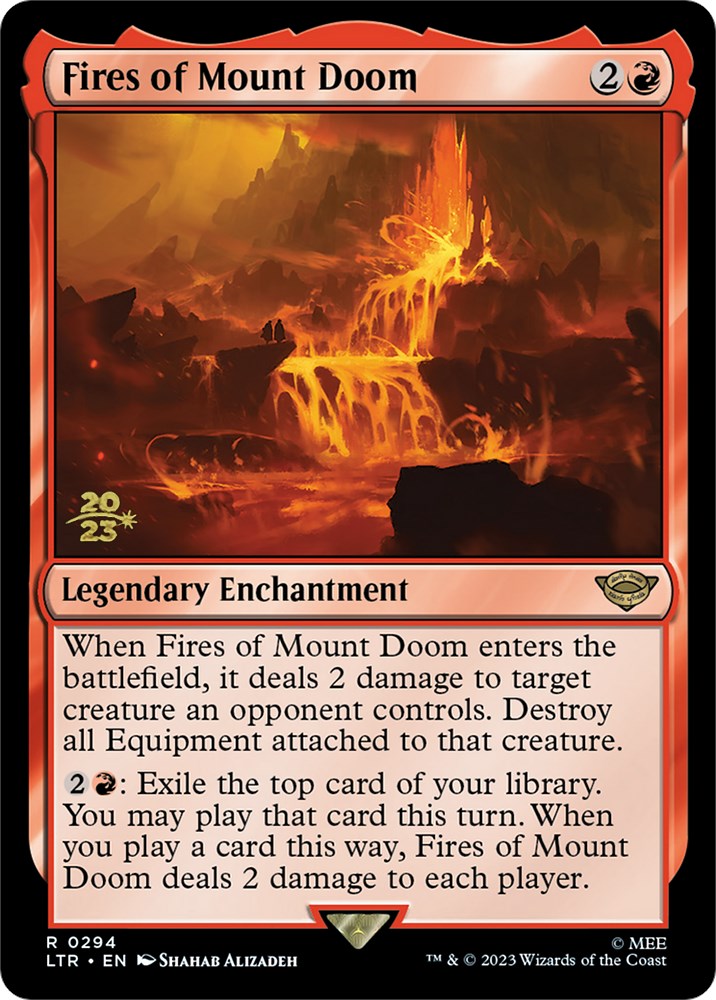 Fires of Mount Doom [The Lord of the Rings: Tales of Middle-Earth Prerelease Promos] Magic: The Gathering