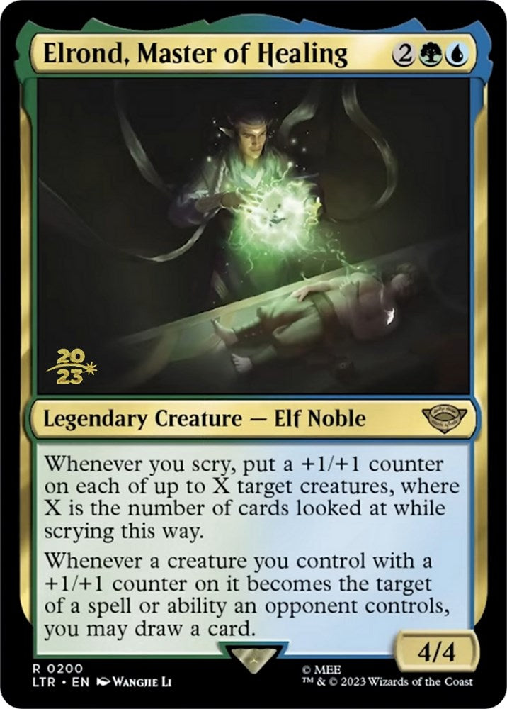 Elrond, Master of Healing [The Lord of the Rings: Tales of Middle-Earth Prerelease Promos] Magic: The Gathering