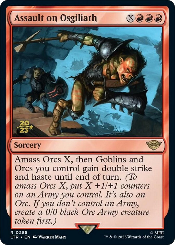 Assault on Osgiliath [The Lord of the Rings: Tales of Middle-Earth Prerelease Promos] Magic: The Gathering